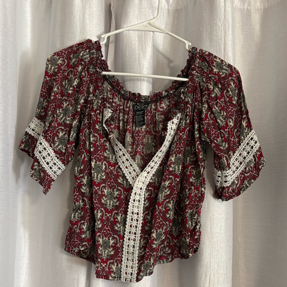 Indero Lace Short sleeve Floral